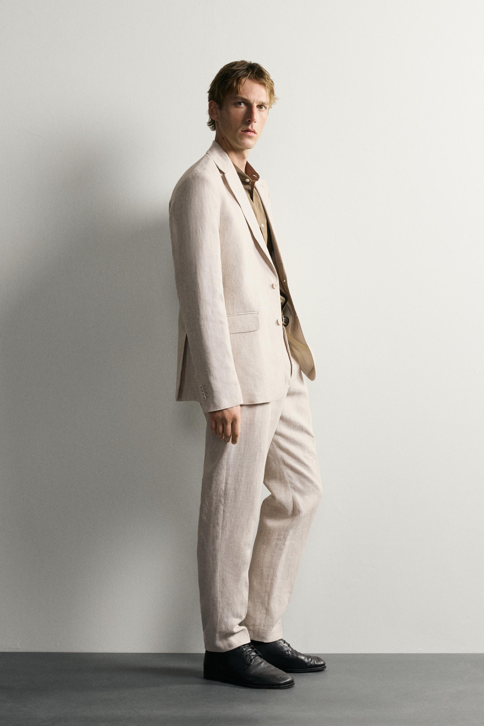 100% LINEN SUIT JACKET